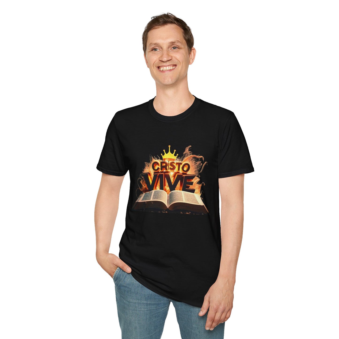 Christo Vive Softstyle T-Shirt, Casual Tee, Gift for Faith, Christian Apparel, Inspirational Shirt, Summer Outfit