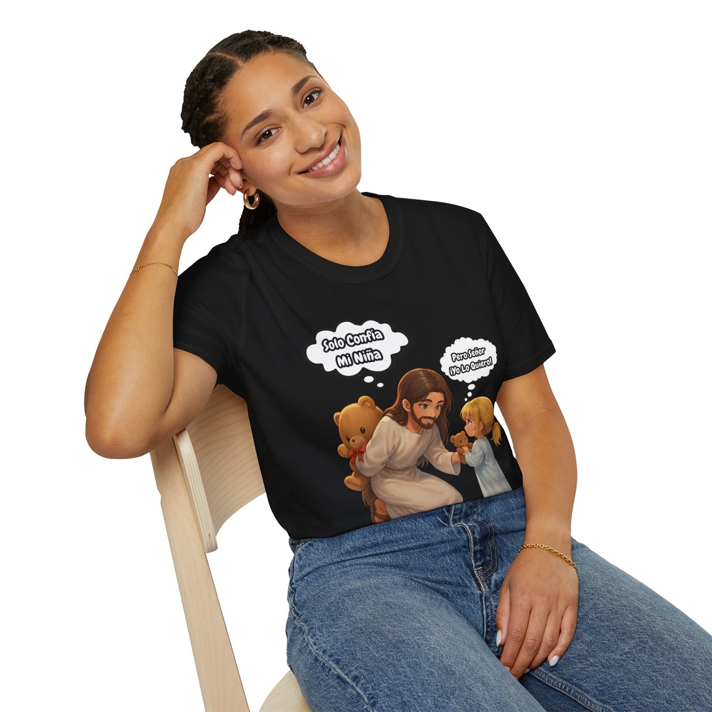 Faithful Inspiration T-Shirt, Christian Humor Tee, Spiritual Gift, Casual Everyday Wear, Family Reunion Shirt, Youth Group Apparel
