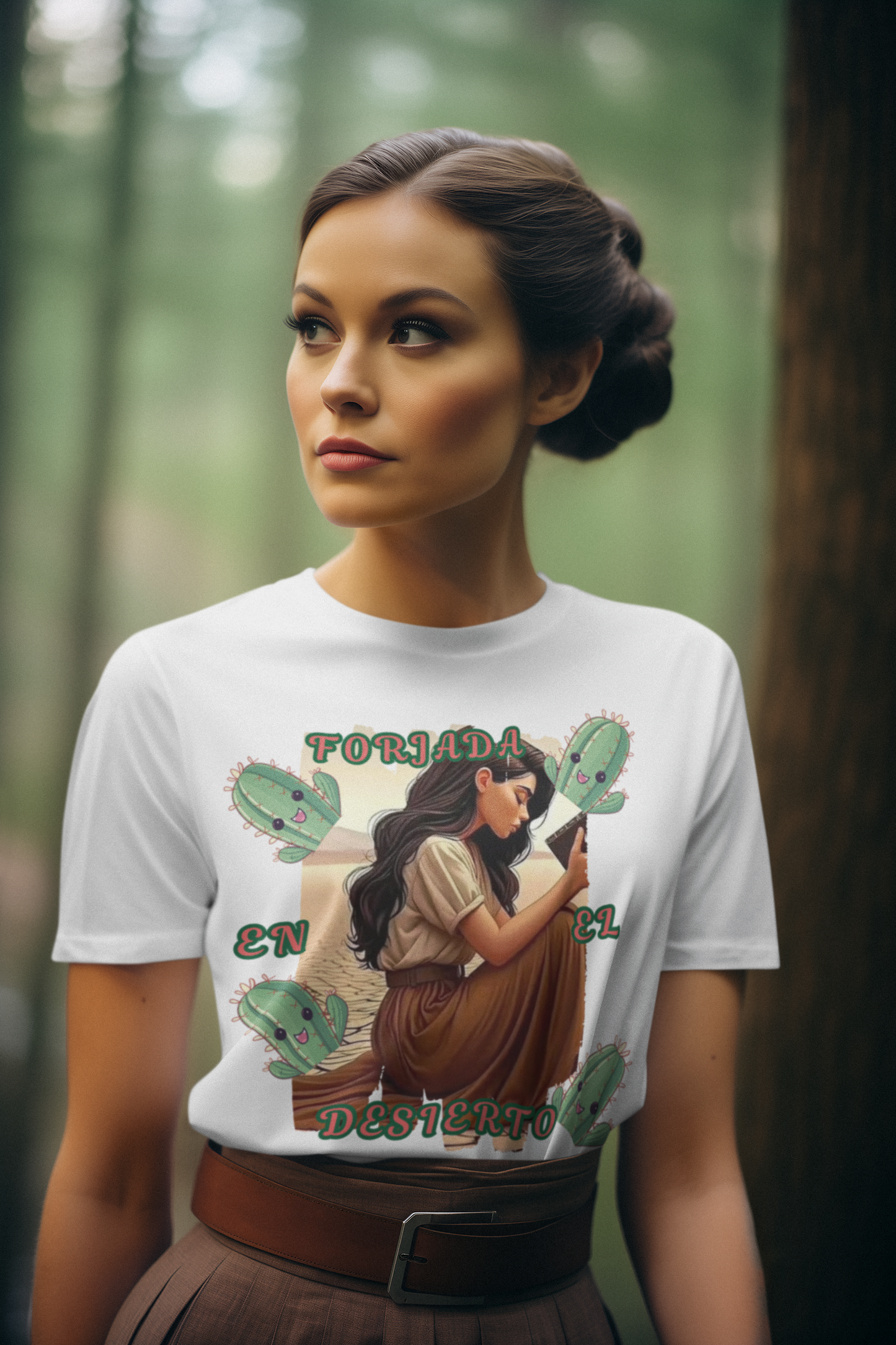 Retro Desert Vibes Tee, Vintage Cactus Shirt, Boho Graphic T-Shirt,Casual Wear, Summer Festival Top, Nature Lover Gift