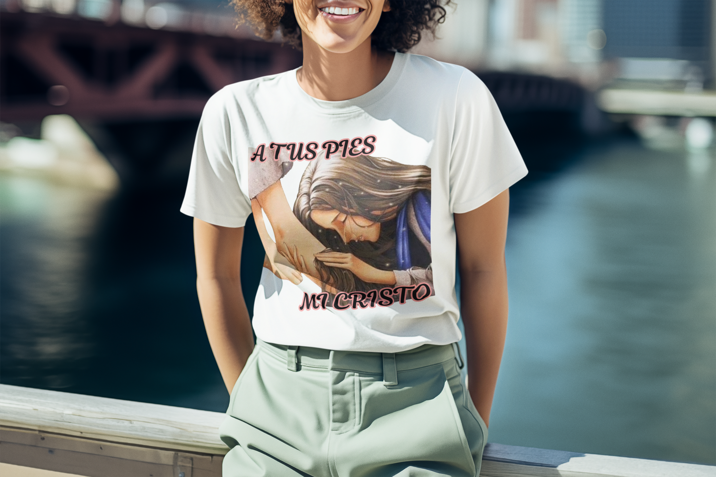 Faith-Inspired Heavy Cotton Tee, Vintage Christian T-Shirt, Spiritual Gift, Religious Apparel, Inspirational Clothing