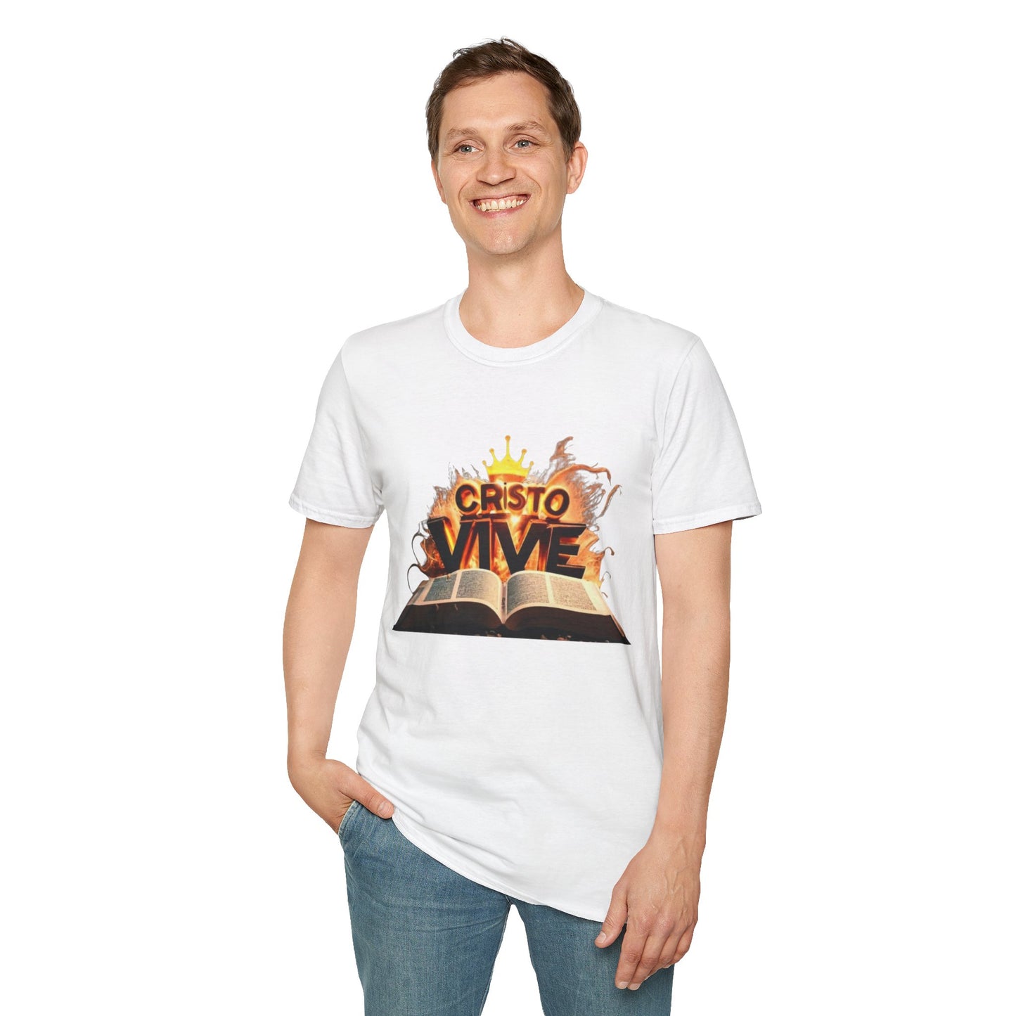 Christo Vive Softstyle T-Shirt, Casual Tee, Gift for Faith, Christian Apparel, Inspirational Shirt, Summer Outfit