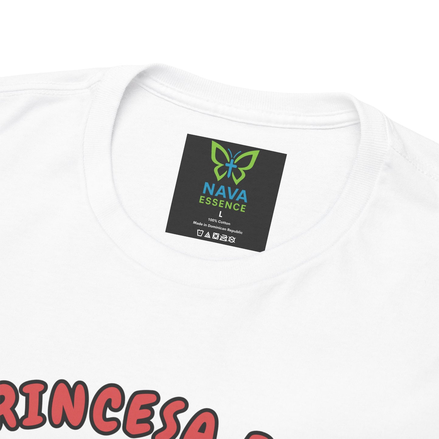 Women Heavy Cotton Tee with 'Princesa de Dios' Design, Cute Gift for Women, Casual Wear, Birthday Present, Trendy T-Shirt, Stylish