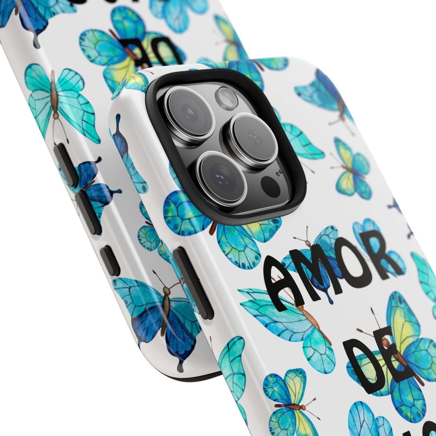 Amor De Dios Mariposa Azul-Tough Phone Cases