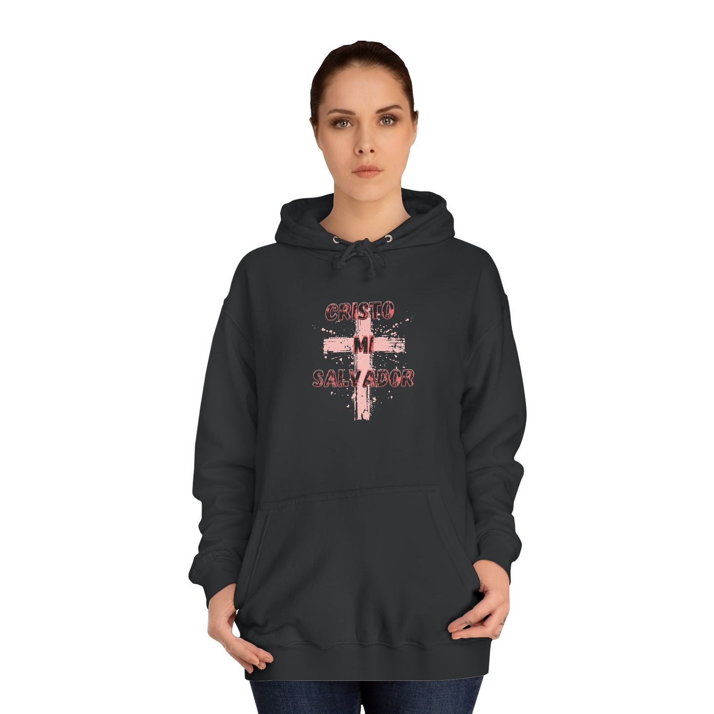 Women College Hoodie-- Cristo Mi Salvador