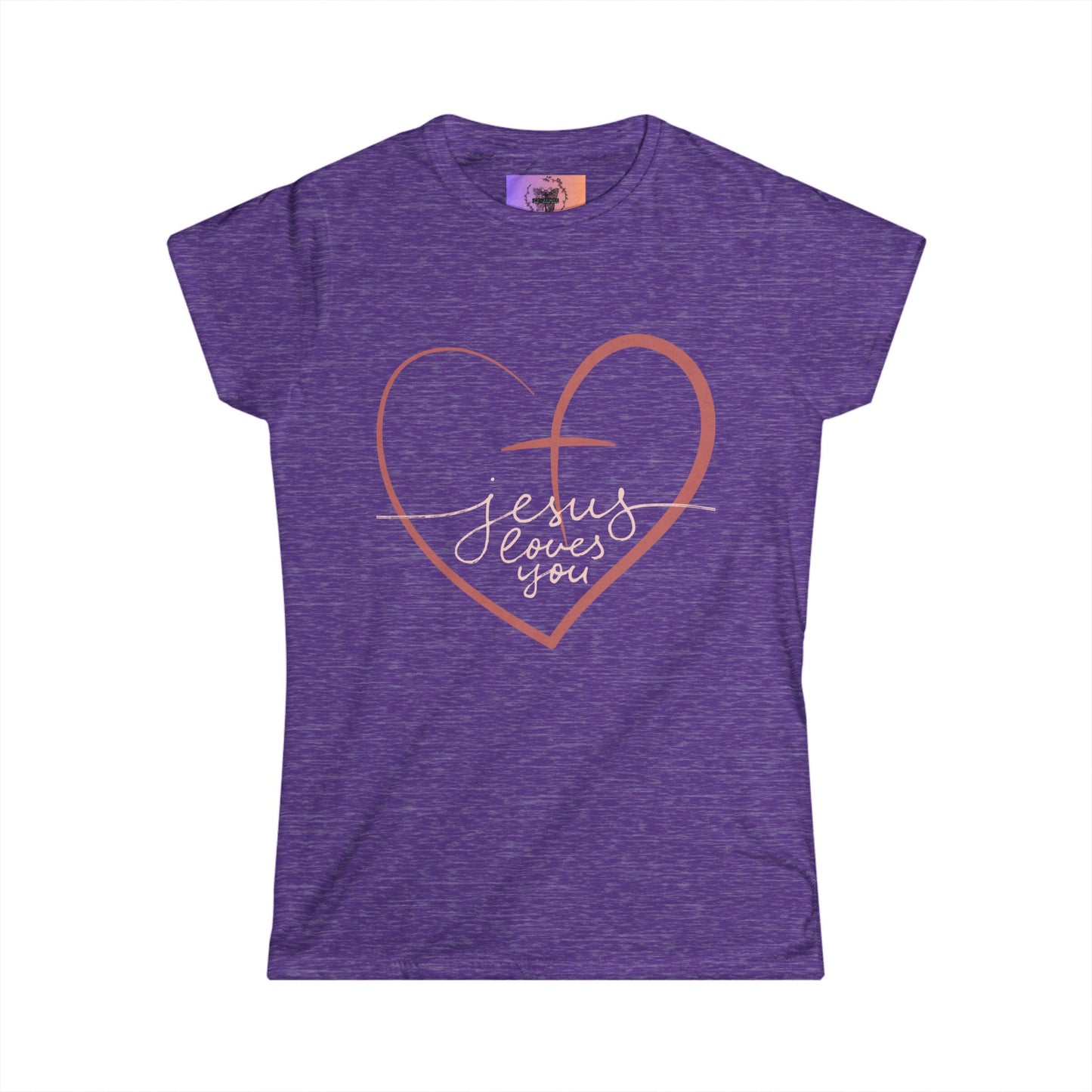 Women's Softstyle Tee-- Jesus Loves You