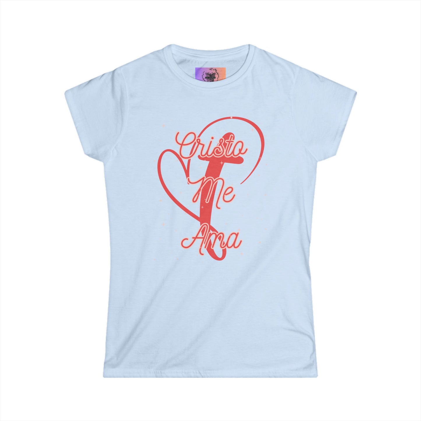 Women's Softstyle Tee-- Cristo Me Ama