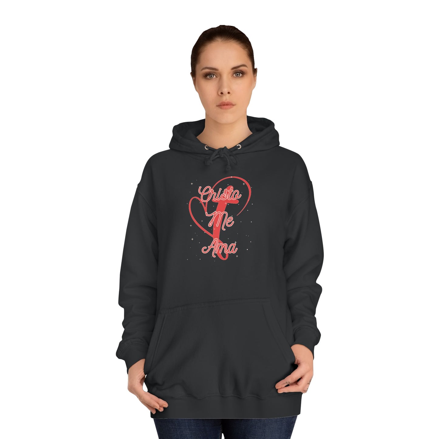 Women College Hoodie--C  risto Me Ama