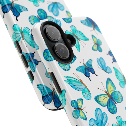 Mariposa Azul-Tough Phone Cases