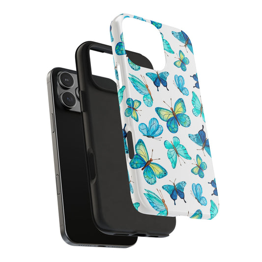 Mariposa Azul-Tough Phone Cases