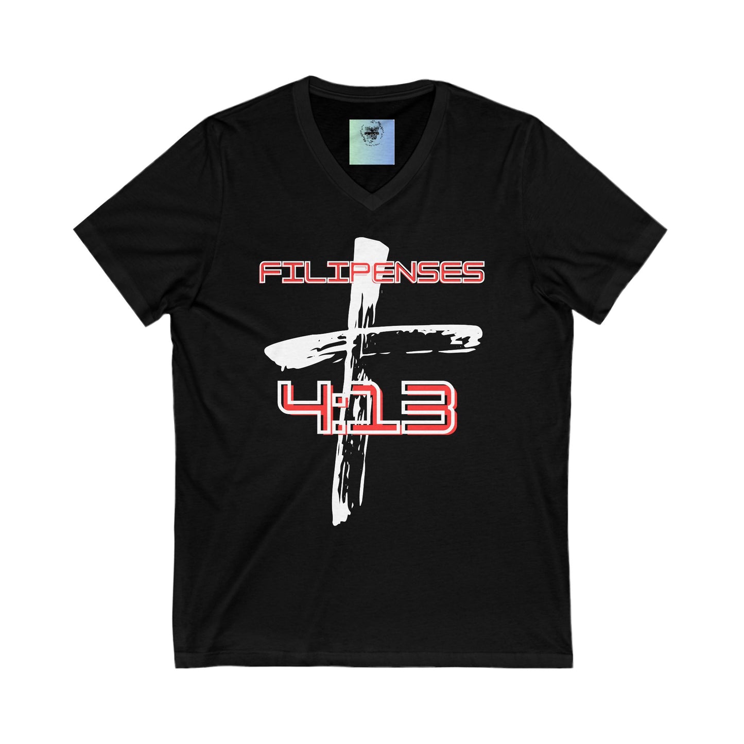 Men Jersey Short Sleeve V-Neck Tee- (Flilipenses 4:13)