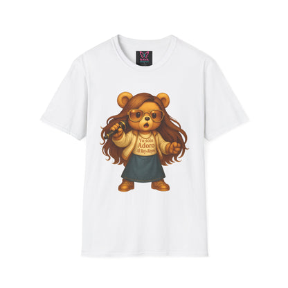 Trendy Graphic Tee, Cute Bear T-Shirt, Animal Lover Shirt, Gift for Friends, Casual Style Apparel