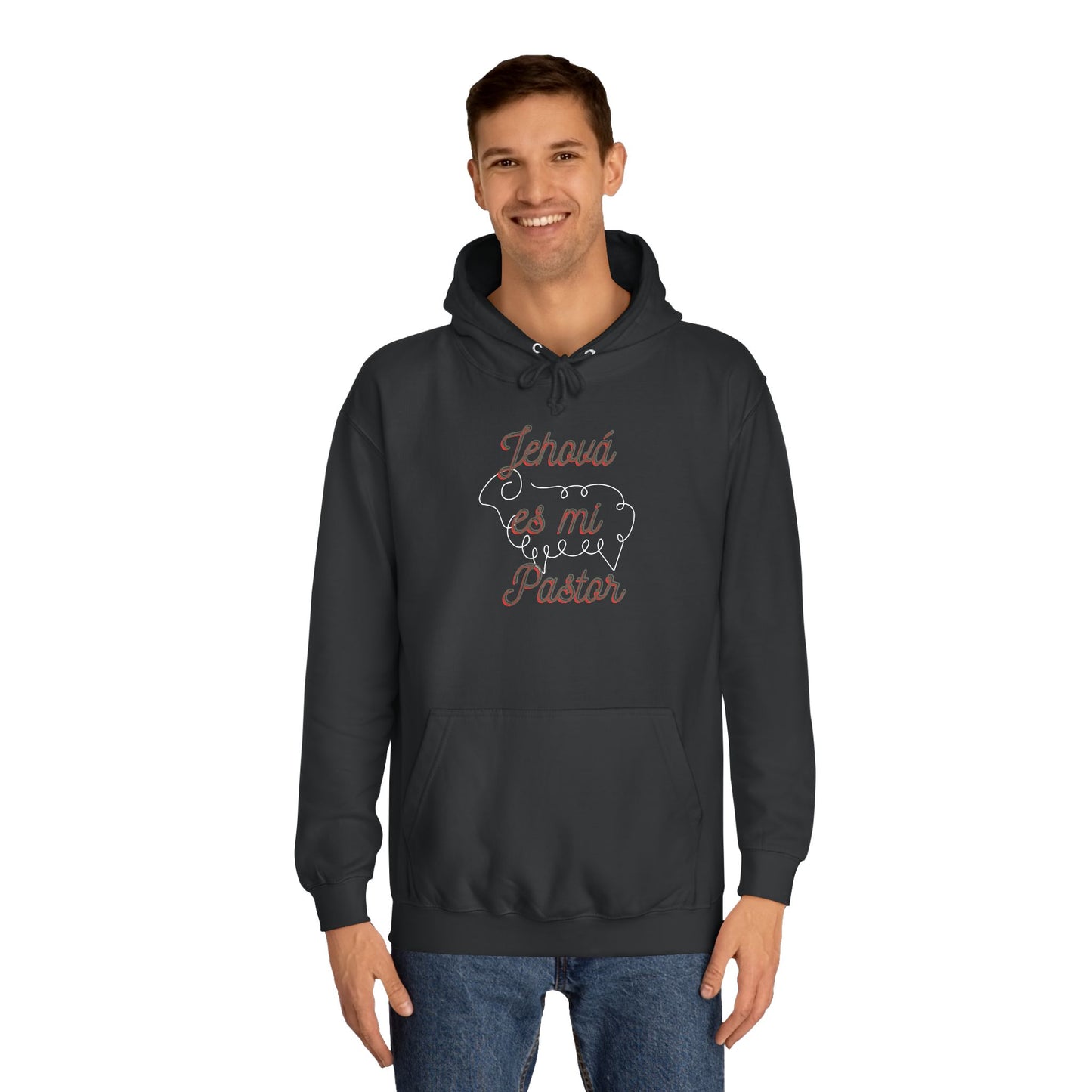 Men College Hoodie-- Jehova Es Mi Pastor