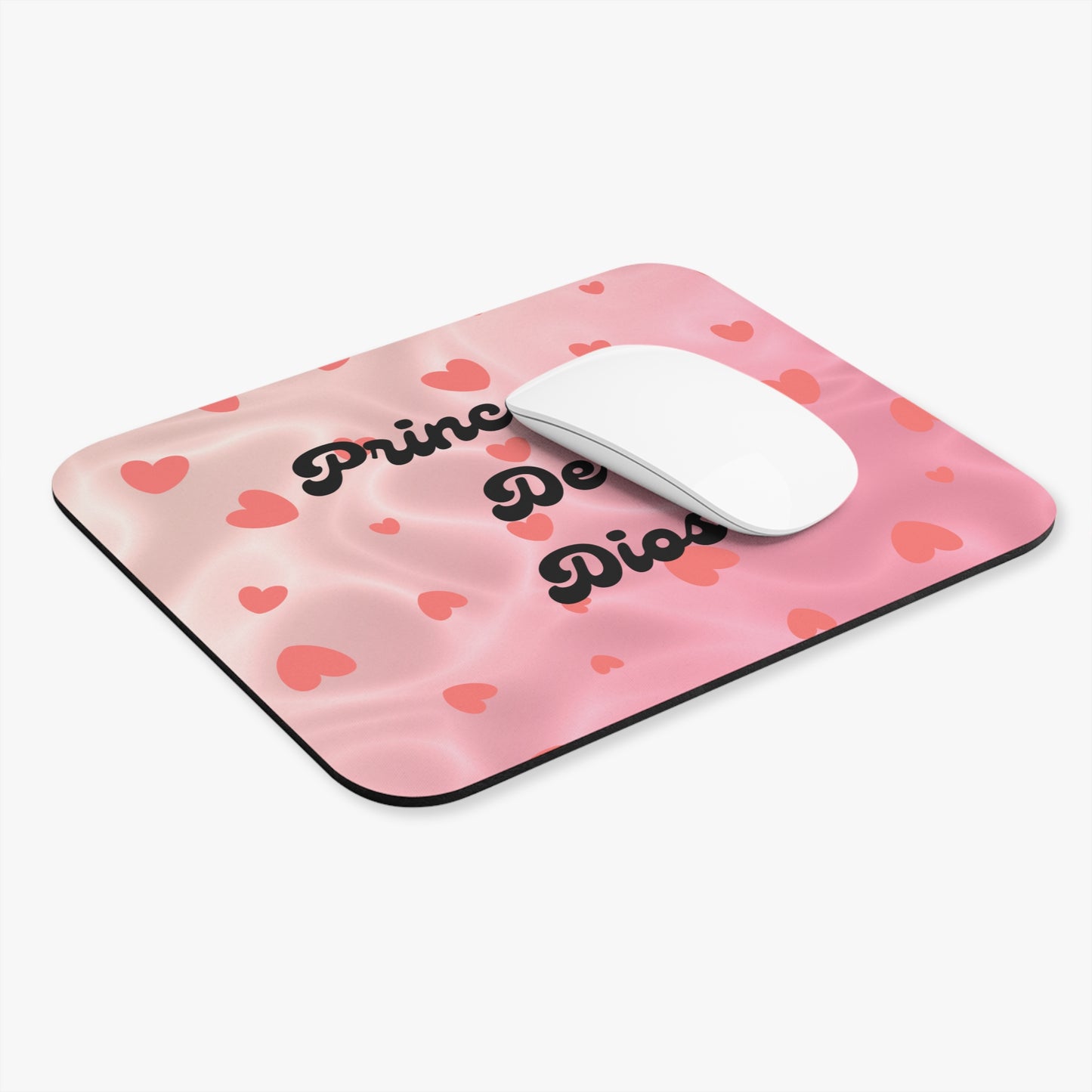 Mouse Pad (Rectangle) Princesa De Dios (Rosa, Corazon)