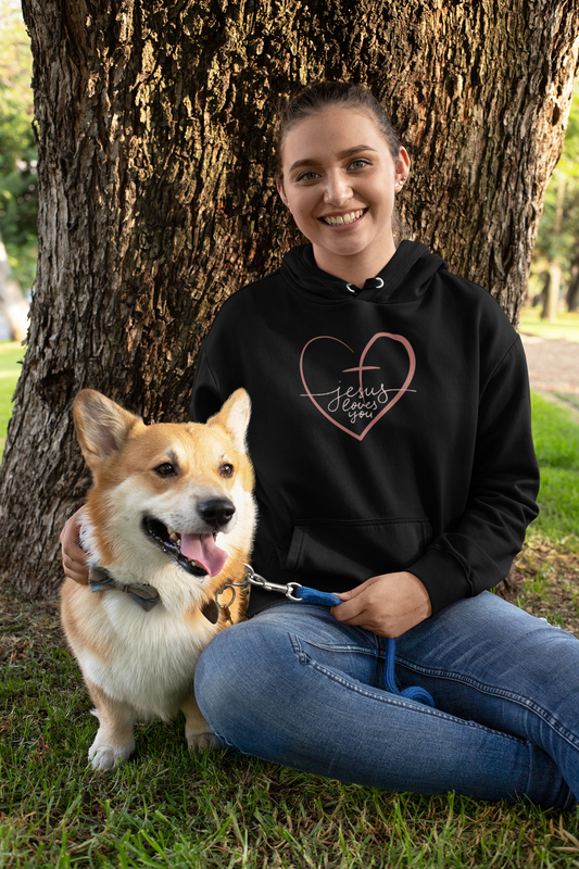 Women College Hoodie-- Jesus Loves you