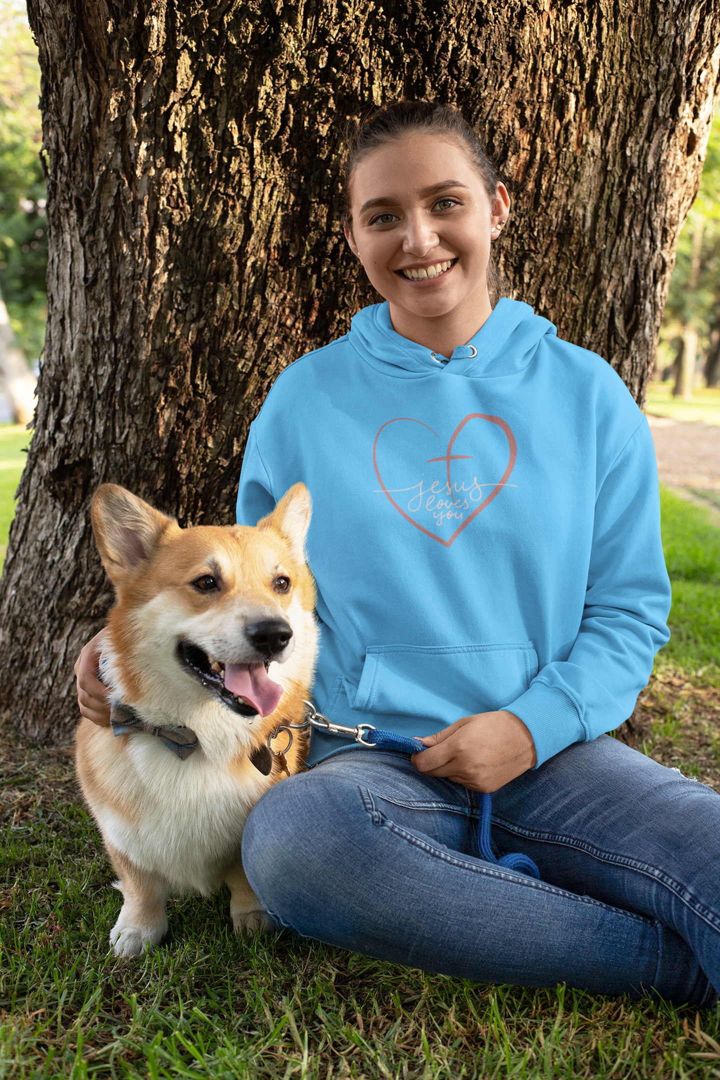 Women College Hoodie-- Jesus Loves you