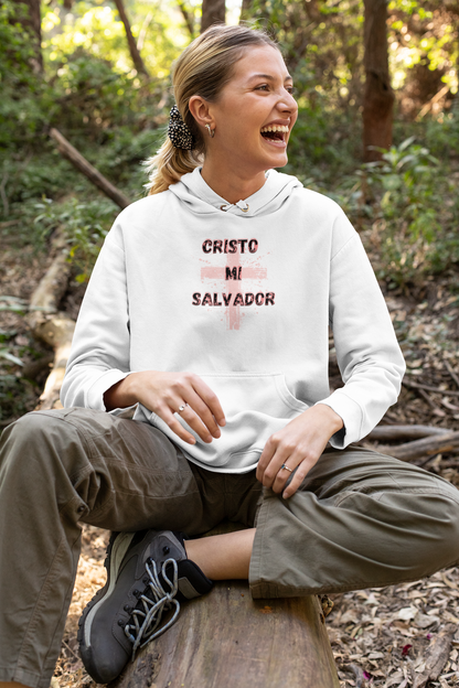 Women College Hoodie-- Cristo Mi Salvador