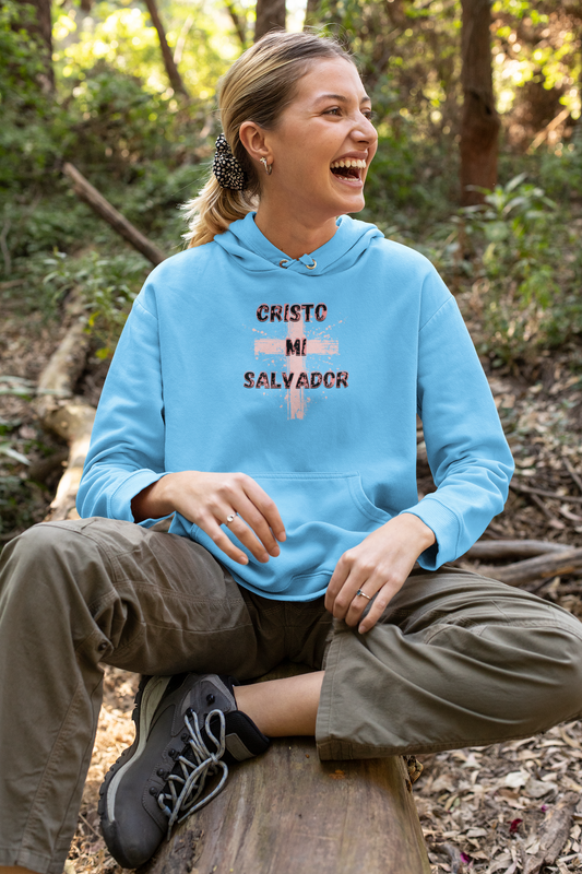 Women College Hoodie-- Cristo Mi Salvador