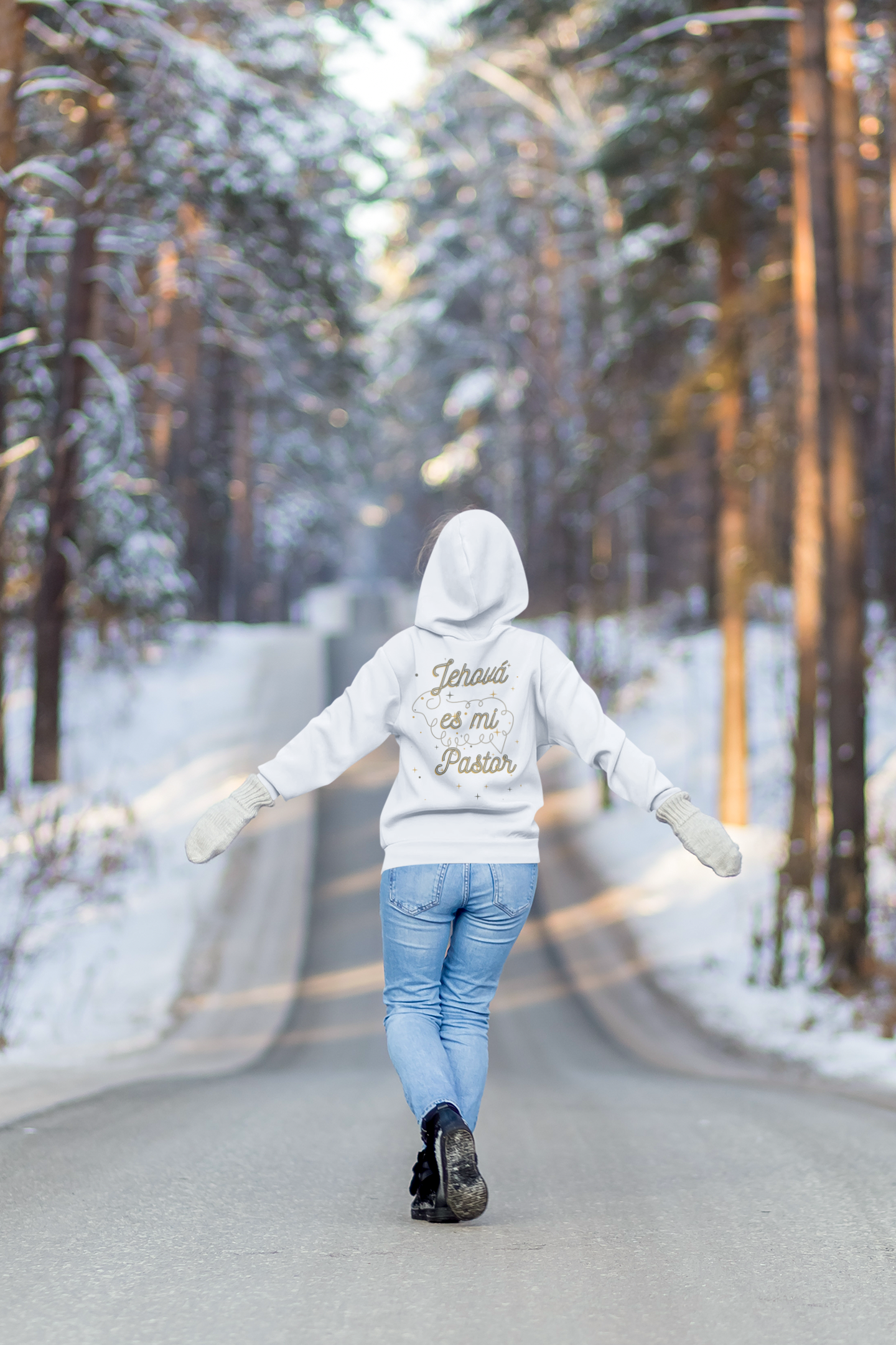 Women College Hoodie-- Jehova Es Mi Pastor