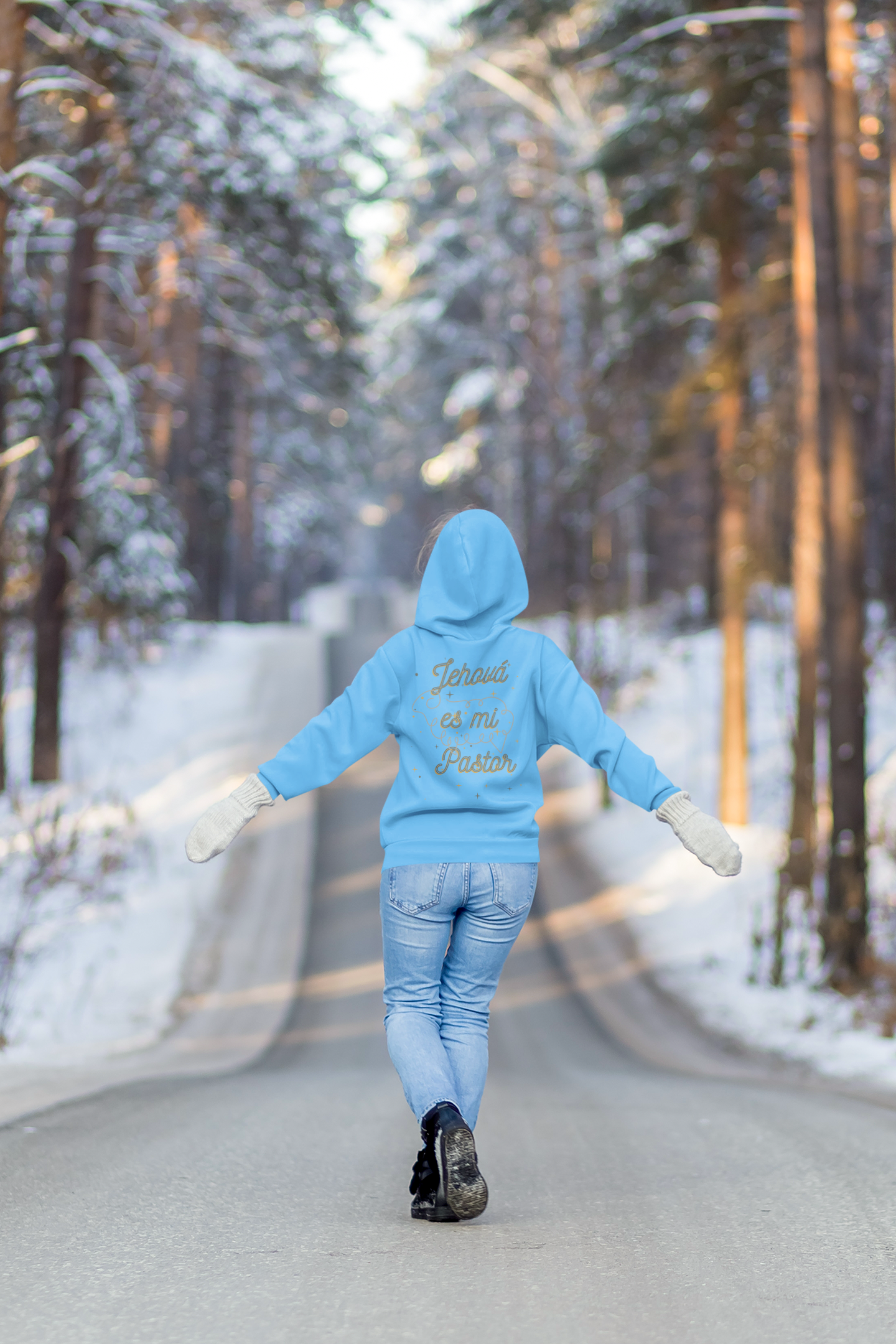 Women College Hoodie-- Jehova Es Mi Pastor