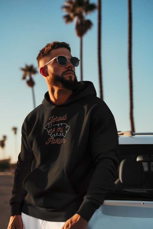 Men College Hoodie-- Jehova Es Mi Pastor