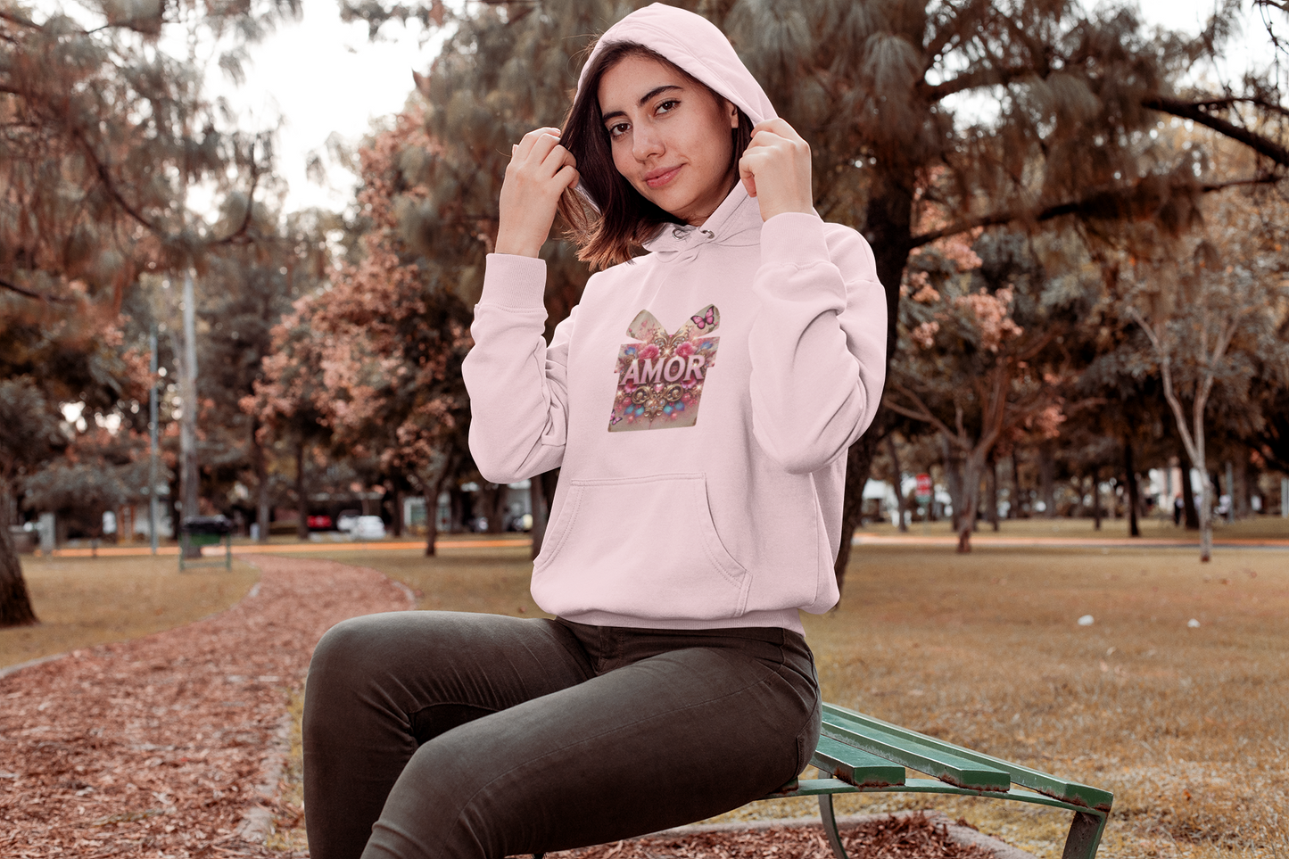 Women- College Hoodie-Amor