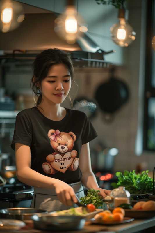 Cute Bear Graphic Tee for Kids, Personalized Birthday Gift, Heavy Cotton T-Shirt, Cute Animal T-Shirt, Unique Gift Idea