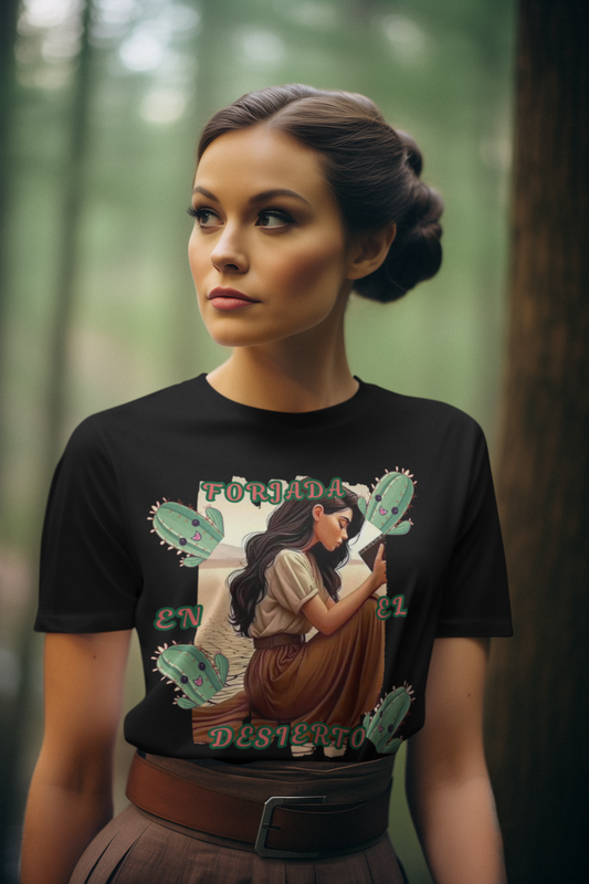 Retro Desert Vibes Tee, Vintage Cactus Shirt, Boho Graphic T-Shirt,Casual Wear, Summer Festival Top, Nature Lover Gift