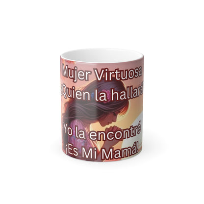 Mujer Virtuosa 2-Color Morphing Mug, 11oz --Mujer Virtuosa Ma