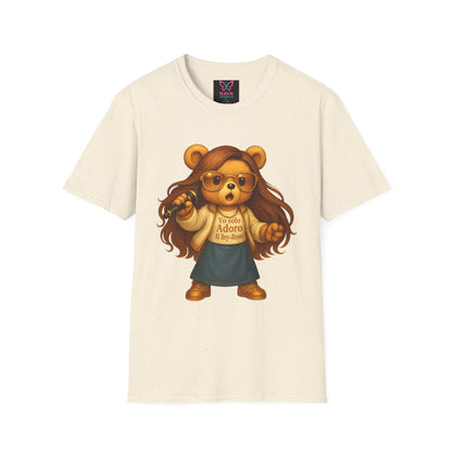 Trendy Graphic Tee, Cute Bear T-Shirt, Animal Lover Shirt, Gift for Friends, Casual Style Apparel