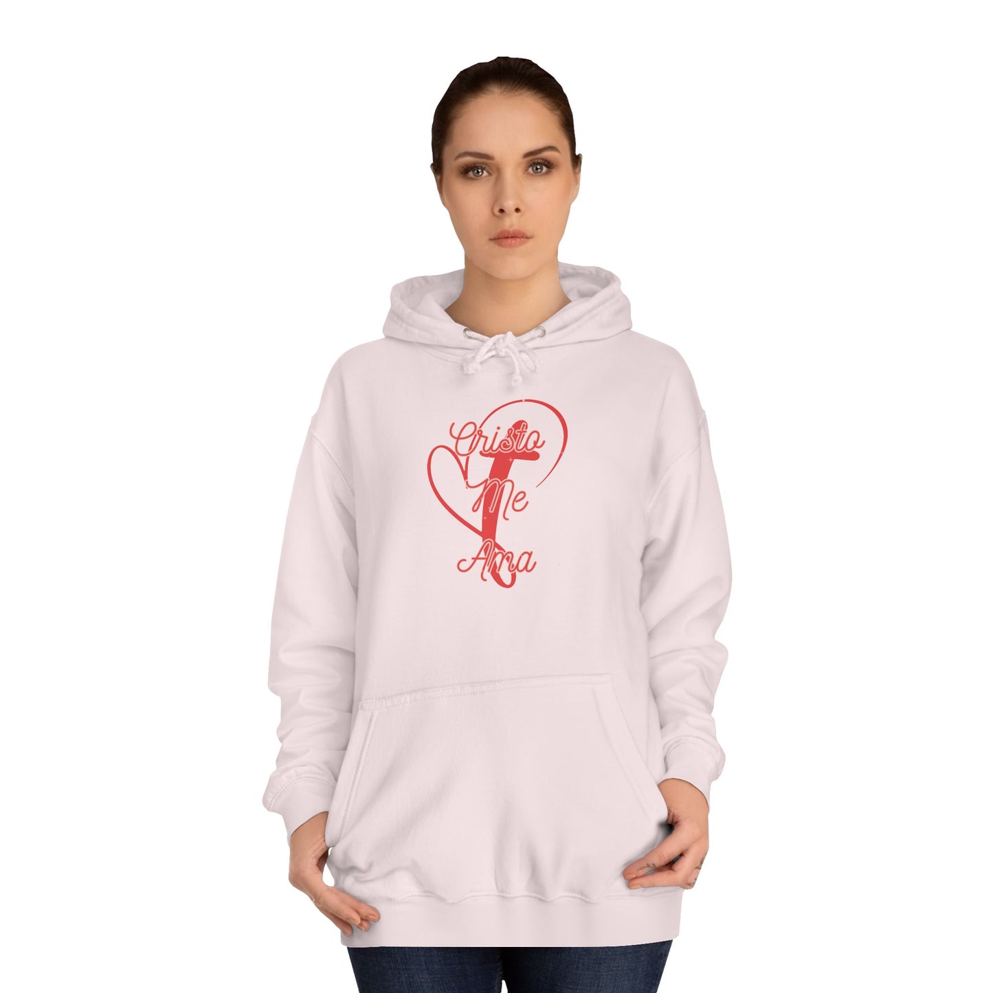 Women College Hoodie--C  risto Me Ama