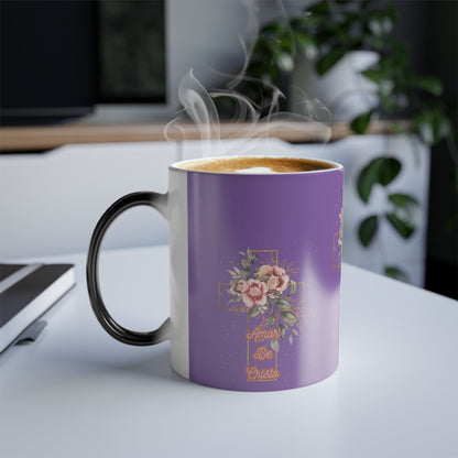 Coronadas en Fe Collection-   Amor De Cristo-Color Morphing Mug, 11oz