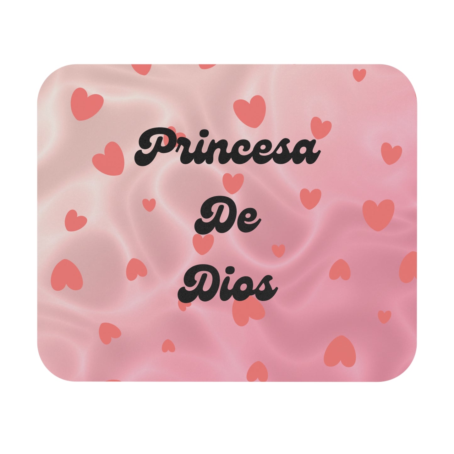 Mouse Pad (Rectangle) Princesa De Dios (Rosa, Corazon)