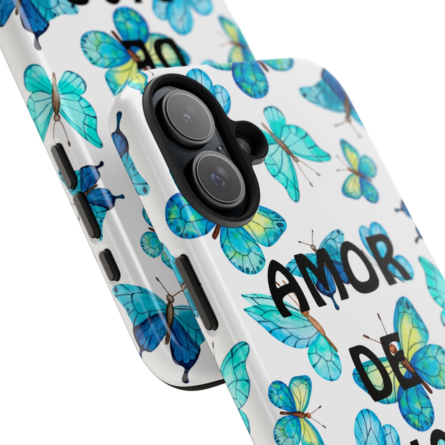 Amor De Dios Mariposa Azul-Tough Phone Cases