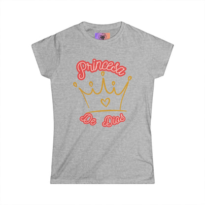 Women's Softstyle Tee--Princesa De Dios (pink)