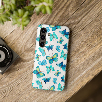 Mariposa Azul-Tough Phone Cases