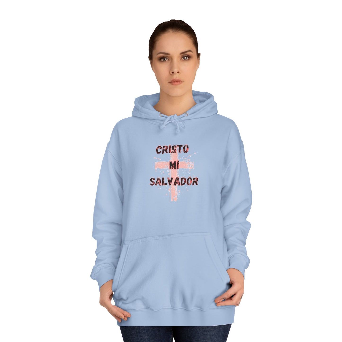 Women College Hoodie-- Cristo Mi Salvador