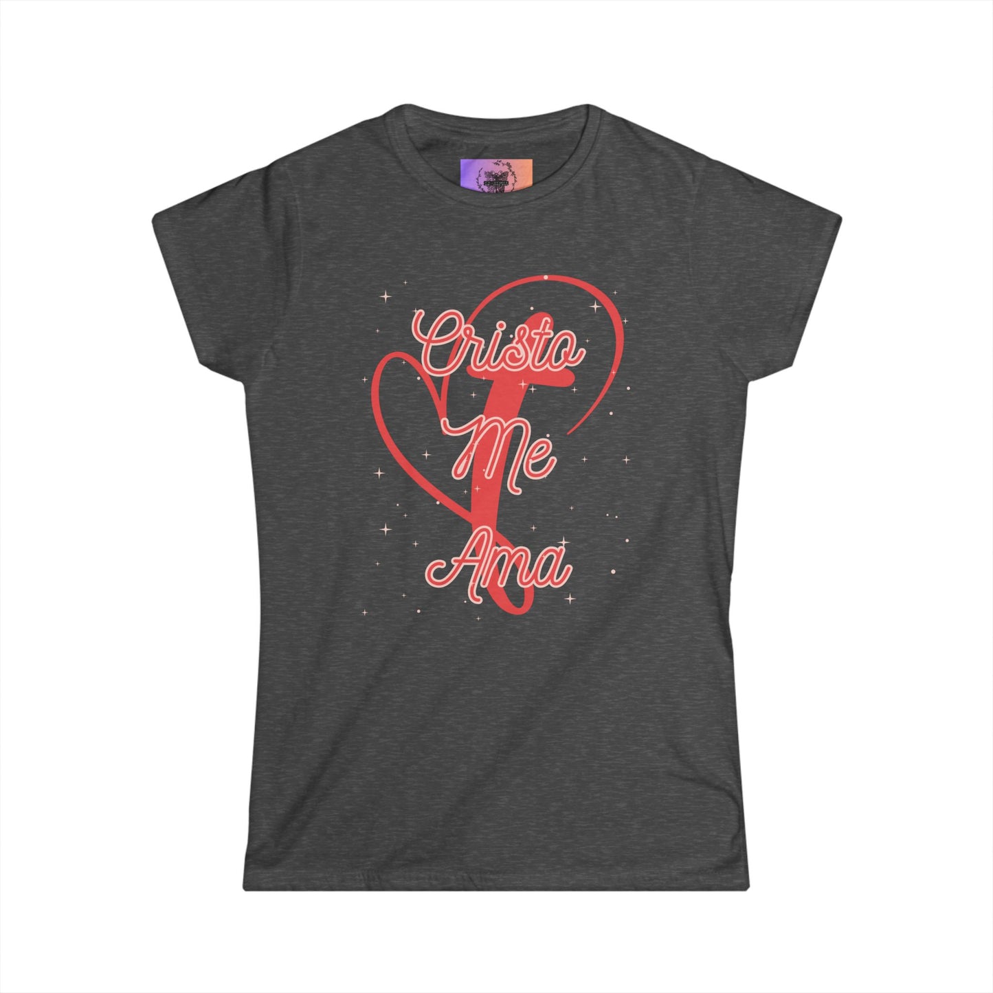 Women's Softstyle Tee-- Cristo Me Ama