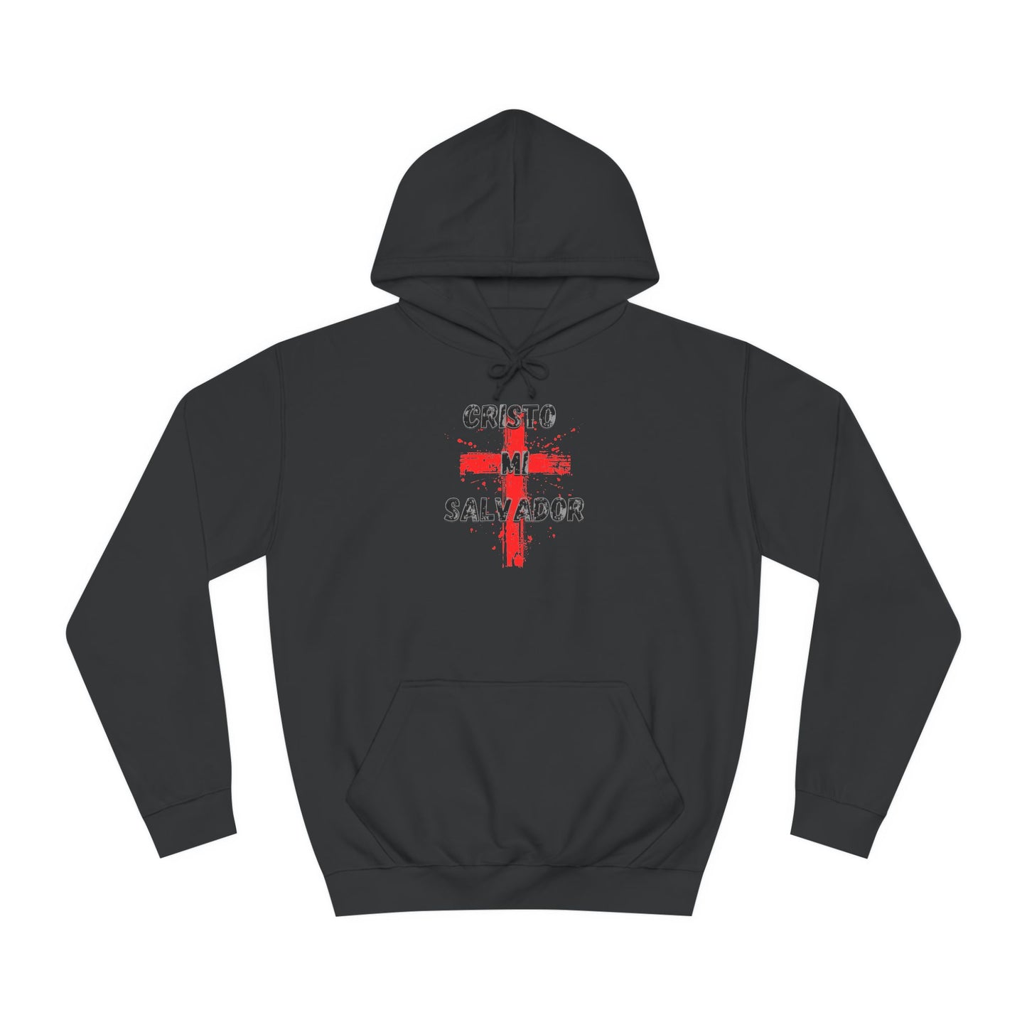 Men College Hoodie-- Cristo Mi Salvador