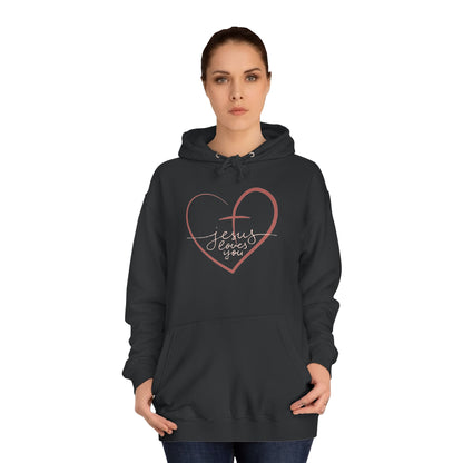 Women College Hoodie-- Jesus Loves you