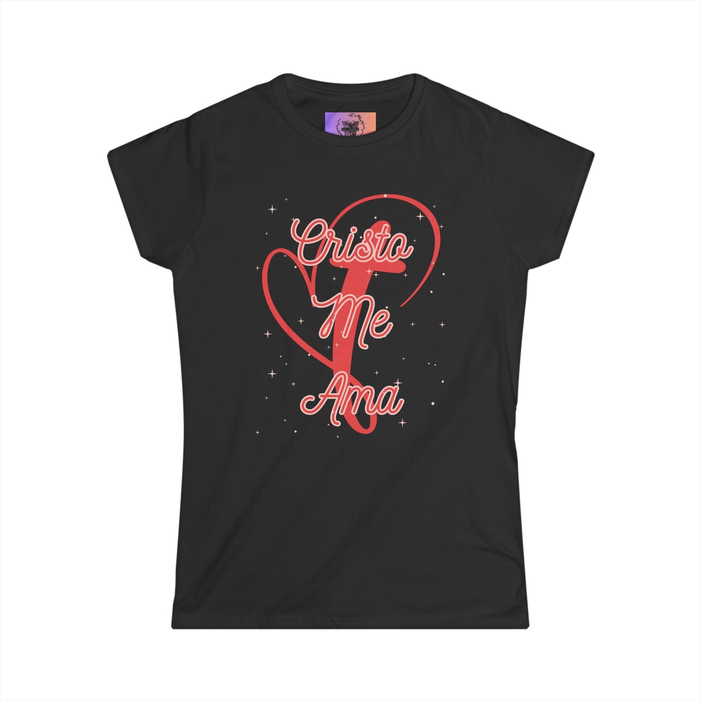 Women's Softstyle Tee-- Cristo Me Ama