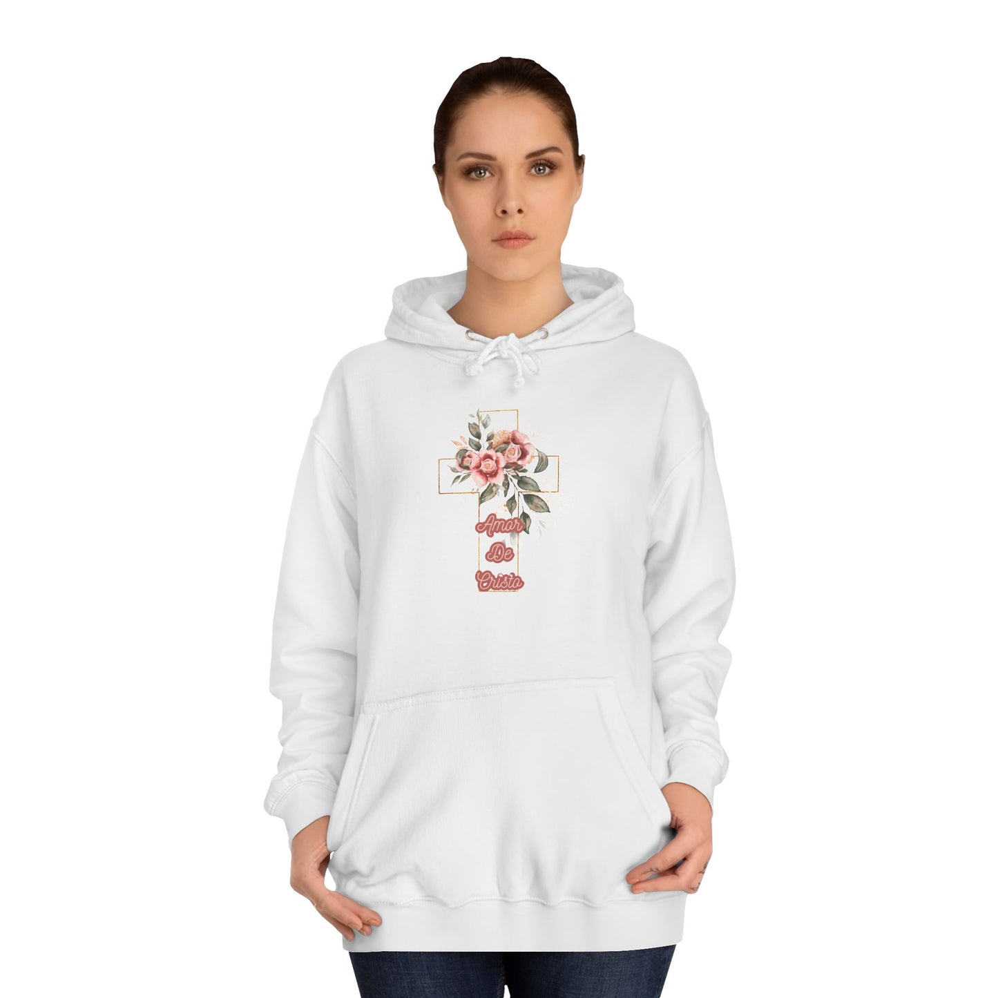 Women College Hoodie-- Amor De Cristo