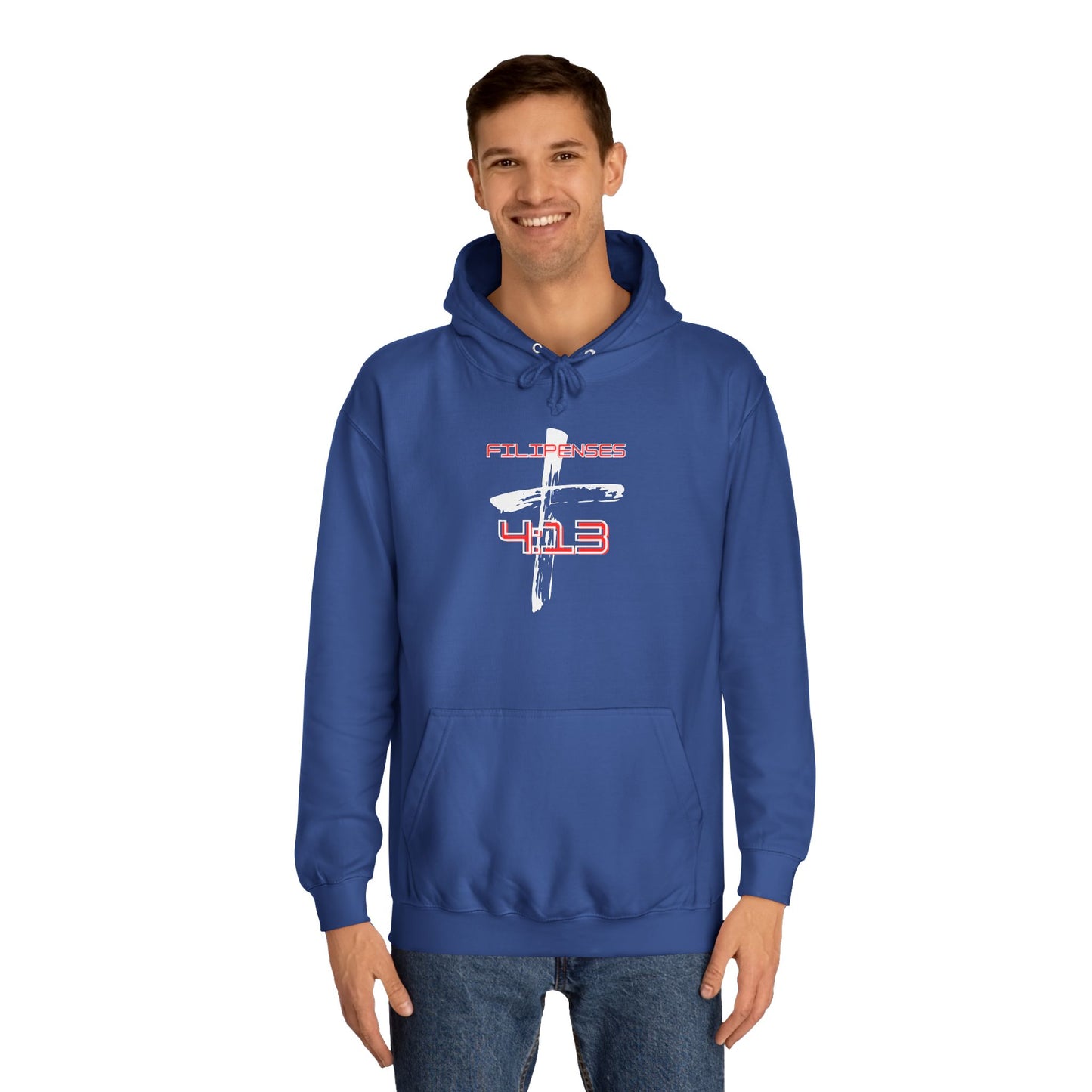 Men College Hoodie-- Filipenses 4:13